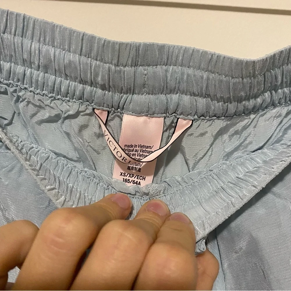 Victorias Secret Baby Blue Viscose Sleep Shorts